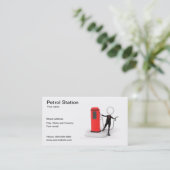 Carte de visite de station-service (Debout devant)