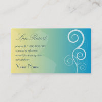 Carte de visite de station thermale