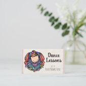 Carte de visite de studio de cours de danse de bal (Debout devant)