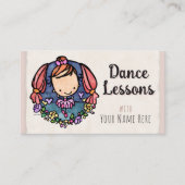 Carte de visite de studio de cours de danse de bal (Devant)