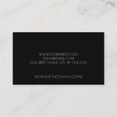Carte de visite de Studio de Extensions de Cils (Dos)