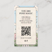 Carte de visite de Studio de Manucure Boho Tarot C (Dos)