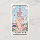 Carte de visite de Studio de Manucure Boho Tarot C (Devant)
