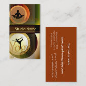 Carte de visite de studio de méditation de yoga (Devant / Derrière)