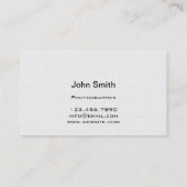 Carte de visite de studio de photographie de (Dos)