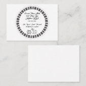 Carte de visite de studio de piano (Devant / Derrière)