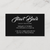 Carte de visite de studio de tatouage | Modèle mod (Dos)