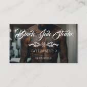 Carte de visite de studio de tatouage | Modèle mod (Devant)