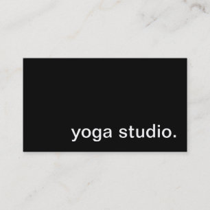 Carte de visite de studio de yoga