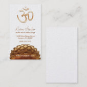 Carte de visite de studio de yoga (Devant / Derrière)