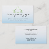 Carte de visite de studio de yoga (Devant / Derrière)