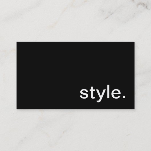 Carte de visite de style (Devant)