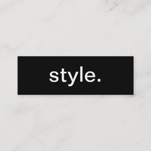 Carte de visite de style (Devant)