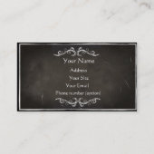 Carte de visite de style ancien 2 côtés Modèle (Dos)