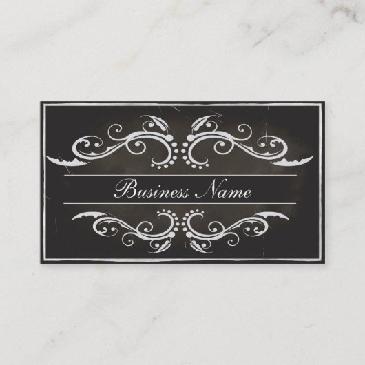 Carte de visite de style ancien 2 côtés Modèle (Devant)