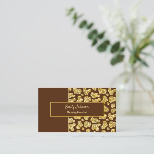 Carte de visite de style brillant (Debout devant)