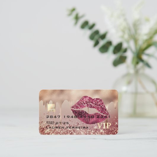 Carte de visite de style carte de crédit (Debout devant)