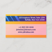 "Carte de visite de style carte de crédit n° 6" (Dos)