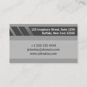 "Carte de visite de style carte de crédit n° 8" (Dos)