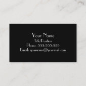 Carte de visite de style de Deco (Dos)