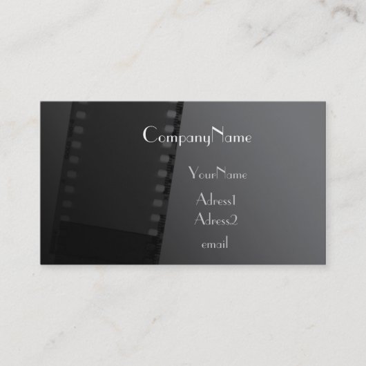 Carte de visite de style de film (Devant)