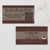 Carte de visite de style de pays d'accueil ÉDITABL (Devant / Derrière)