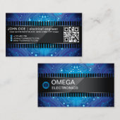 Carte de visite de style de puce d'Eletronic (Devant / Derrière)