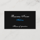 Carte de visite de style de tatouage (Dos)