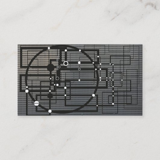 Carte de visite de style d'ingénierie (Devant)