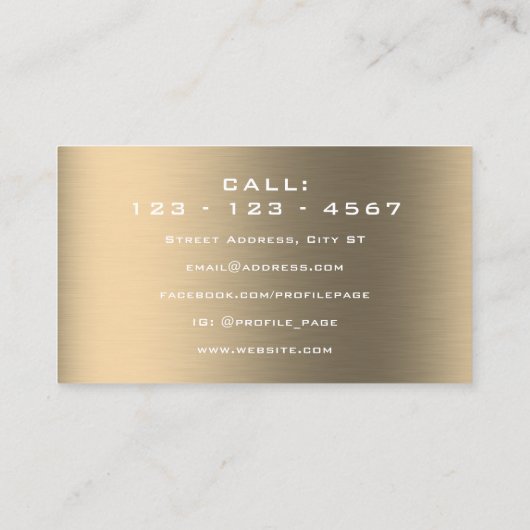 Carte de visite de style du panneau de commande de (Dos)