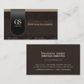 Carte de visite de style Grunge foncé (Devant / Derrière)