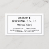 Carte de visite de style Nostalgique (Devant)