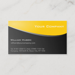 Carte de visite de Stylish Yellow, Company