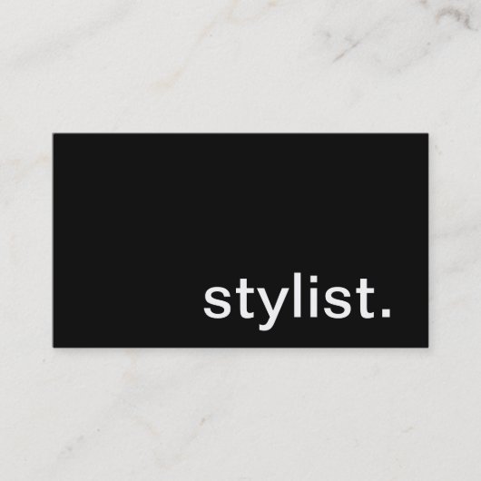 Carte de visite de styliste (Devant)