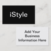 Carte de visite de styliste (Devant / Derrière)
