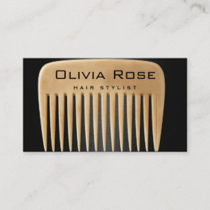 Carte de visite de styliste capillaire en rose gol