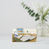 Carte de visite de stylo Carnet Copywriter (Debout devant)