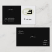 Carte de visite de succession (Devant / Derrière)