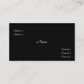 Carte de visite de succession (Dos)