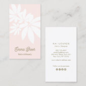 Carte de visite de succursale de Feuilles Blush Pi (Devant / Derrière)