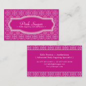 Carte de visite de sucrage et d'esthétique de (Devant / Derrière)