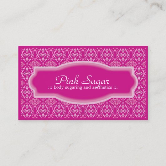 Carte de visite de sucrage et d'esthétique de (Devant)