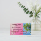 Carte de visite de sucre et d'arome (Debout devant)