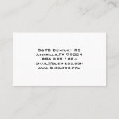 Carte de visite de Sun de silhouette de bonsaïs (Dos)