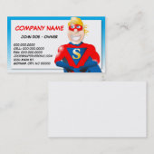 Carte de visite de superhéros - Horizontal1 (Devant / Derrière)