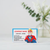 Carte de visite de superhéros - Horizontal1 (Debout devant)