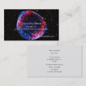 Carte De Visite De supernova la plus lumineuse l'image de l'espace (Devant / Derrière)