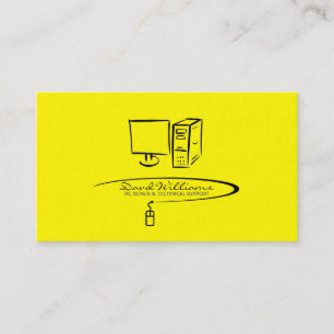 Carte de visite de support technique/réparation