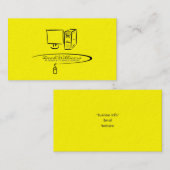 Carte de visite de support technique/réparation (Devant / Derrière)