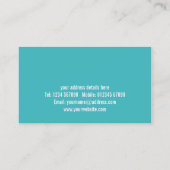 Carte de visite de suppression (Dos)